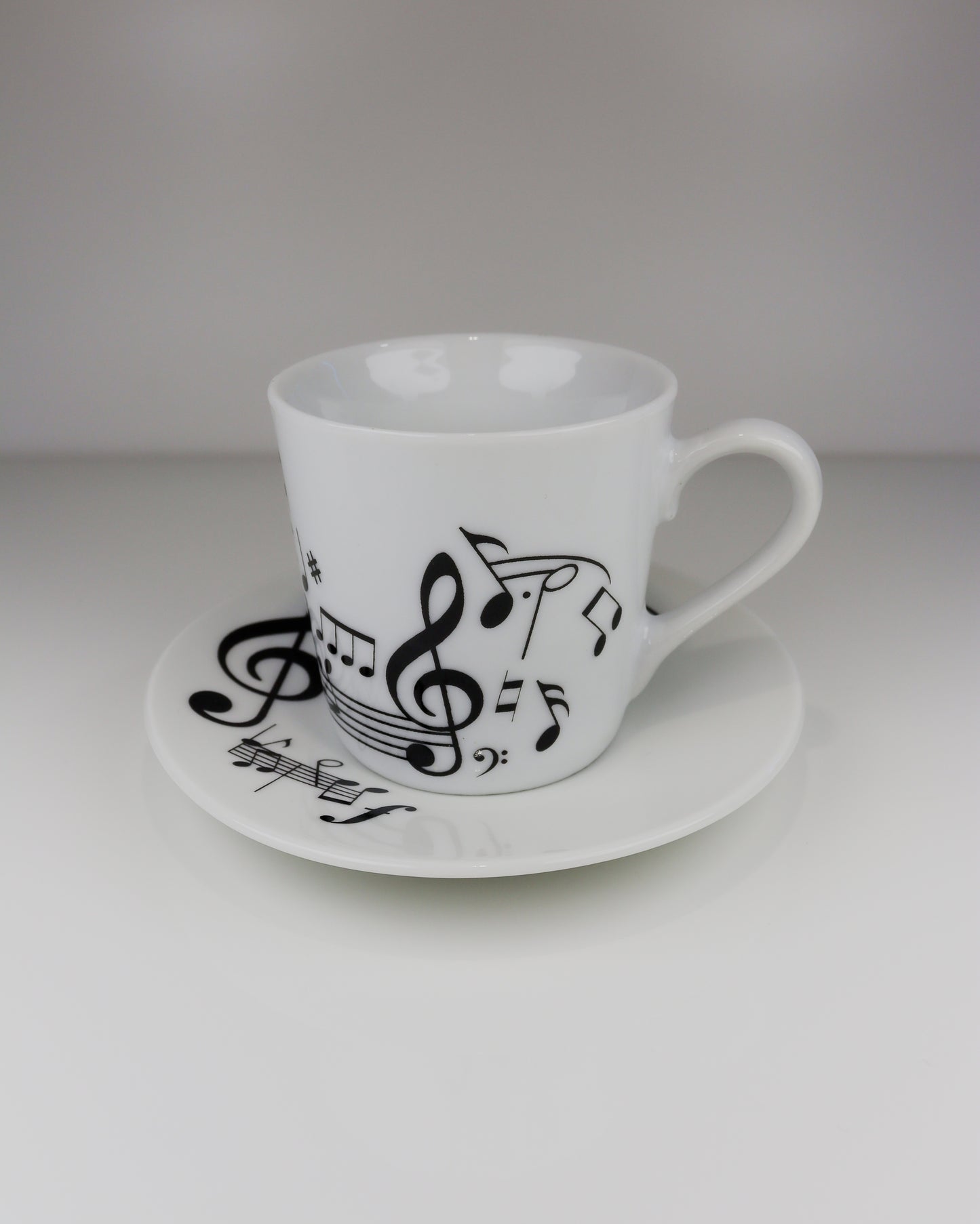 Chávena de Café Musical com Pires