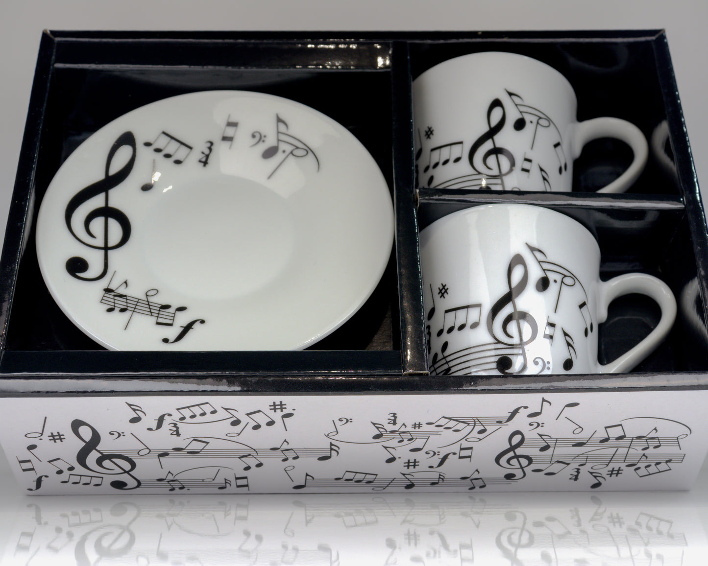 Chávena de Café Musical com Pires